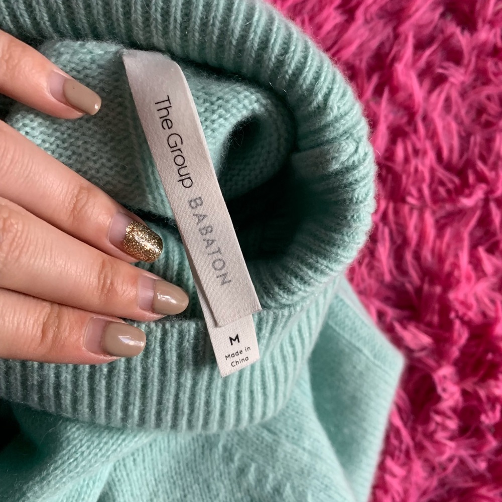 Cashmere Mintgreen Turtleneck